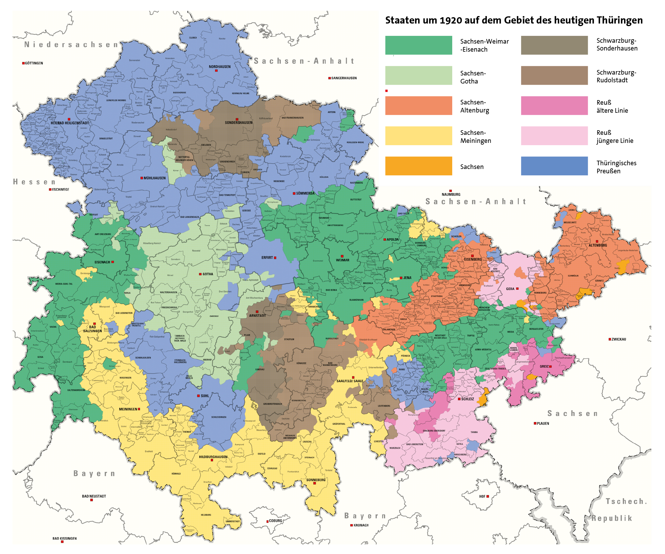 Die Gründung des Landes Thüringen