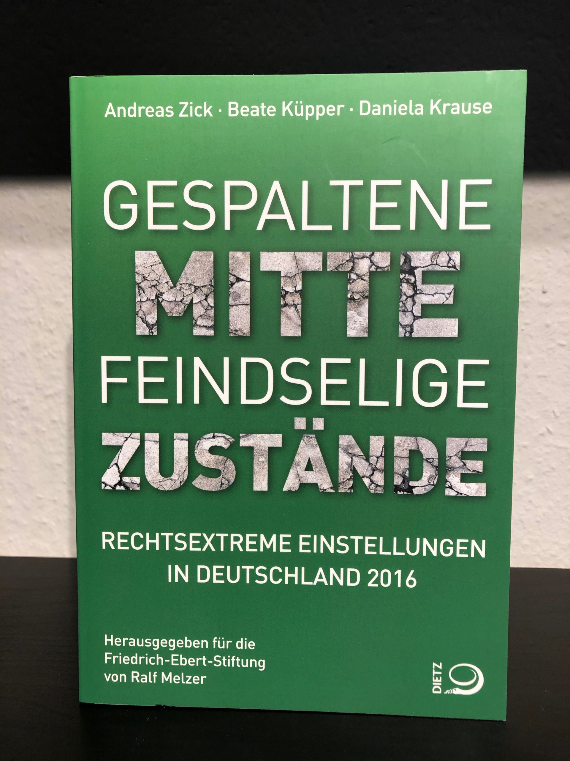 Gespaltene Mitte - Feindselige Zustände Rechtsextreme Einstellungen in Deutschland 2016 - Andreas Zick, Beate Küpper, Danilela Krause